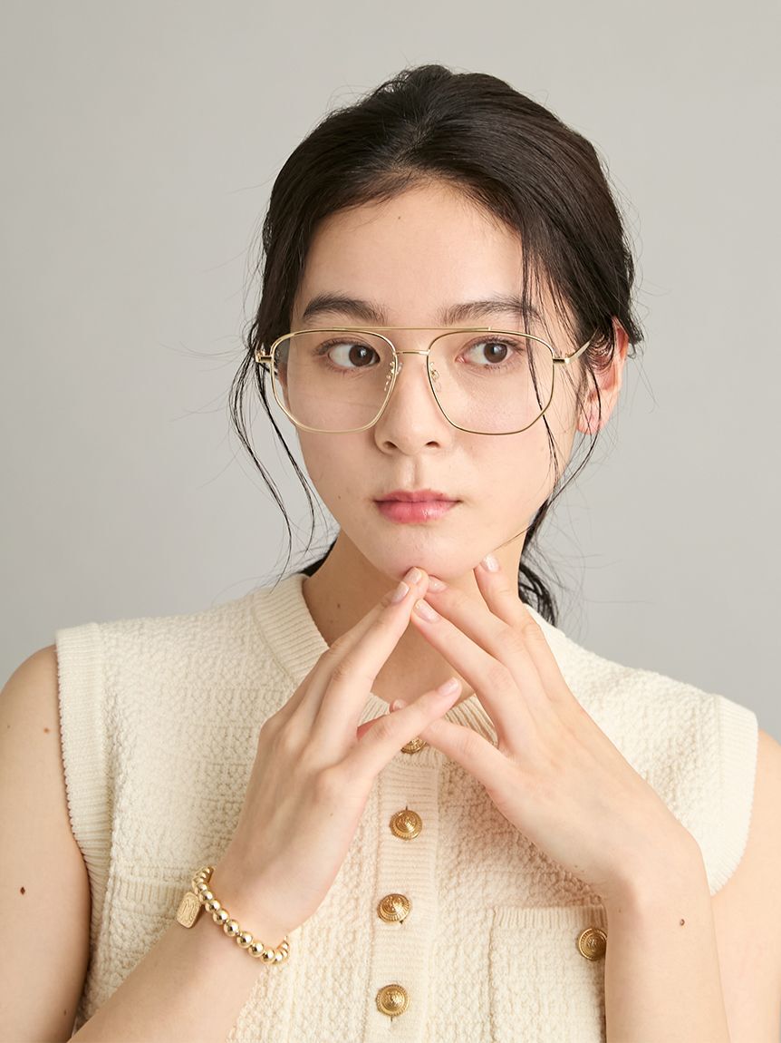 Mila Owen「【EYE-CONIC SUMMER】ダブルブリッジダテメガネ」|サングラス|