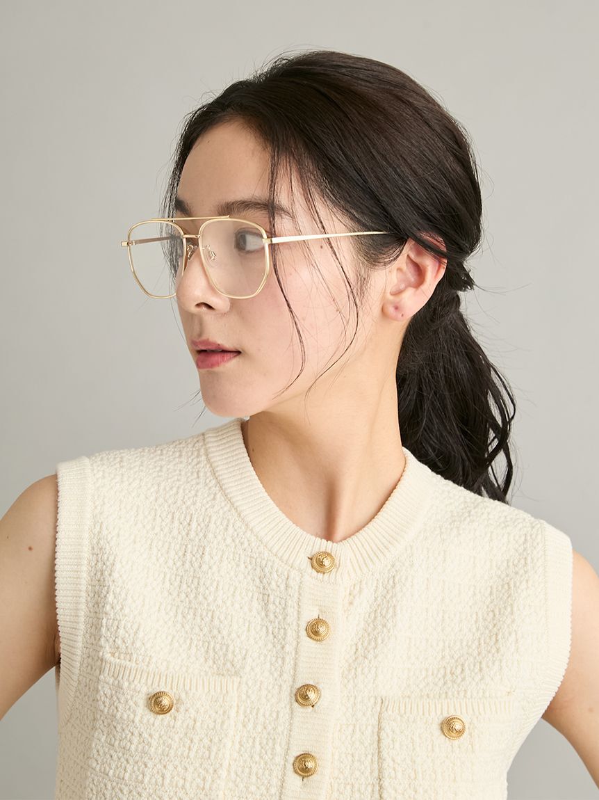 Mila Owen「【EYE-CONIC SUMMER】ダブルブリッジダテメガネ」|サングラス|