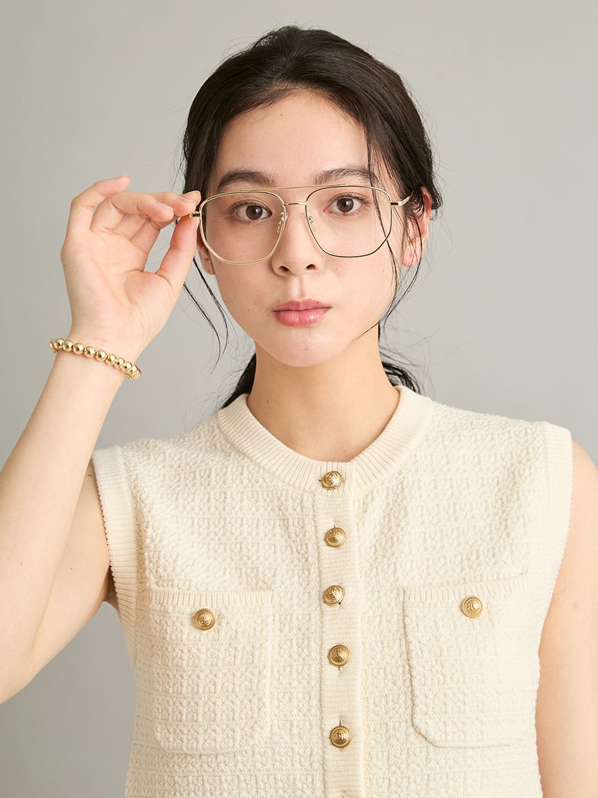 Mila Owen「【EYE-CONIC SUMMER】ダブルブリッジダテメガネ」|サングラス|