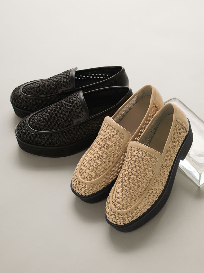 Mila Owen「メッシュローファー」|パンプス|