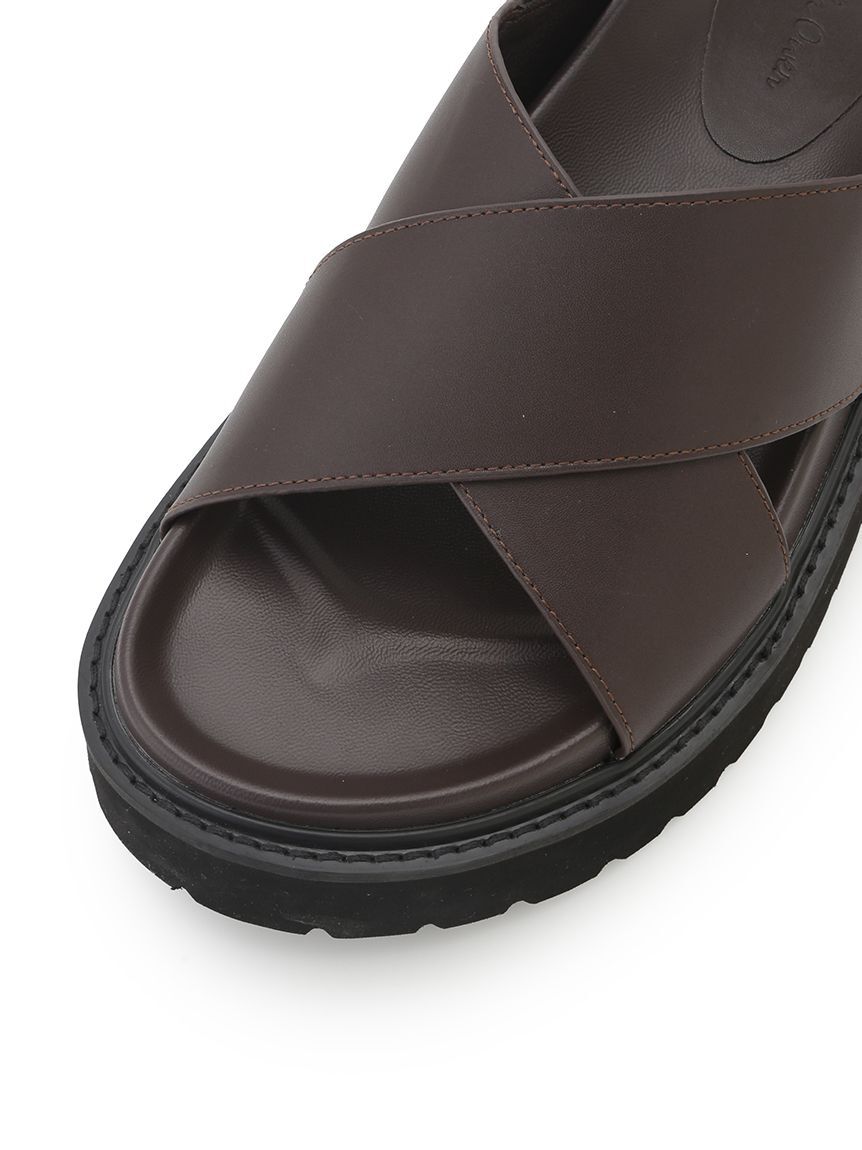 Mila Owen「プラットフォームクロスサンダル」|サンダル|