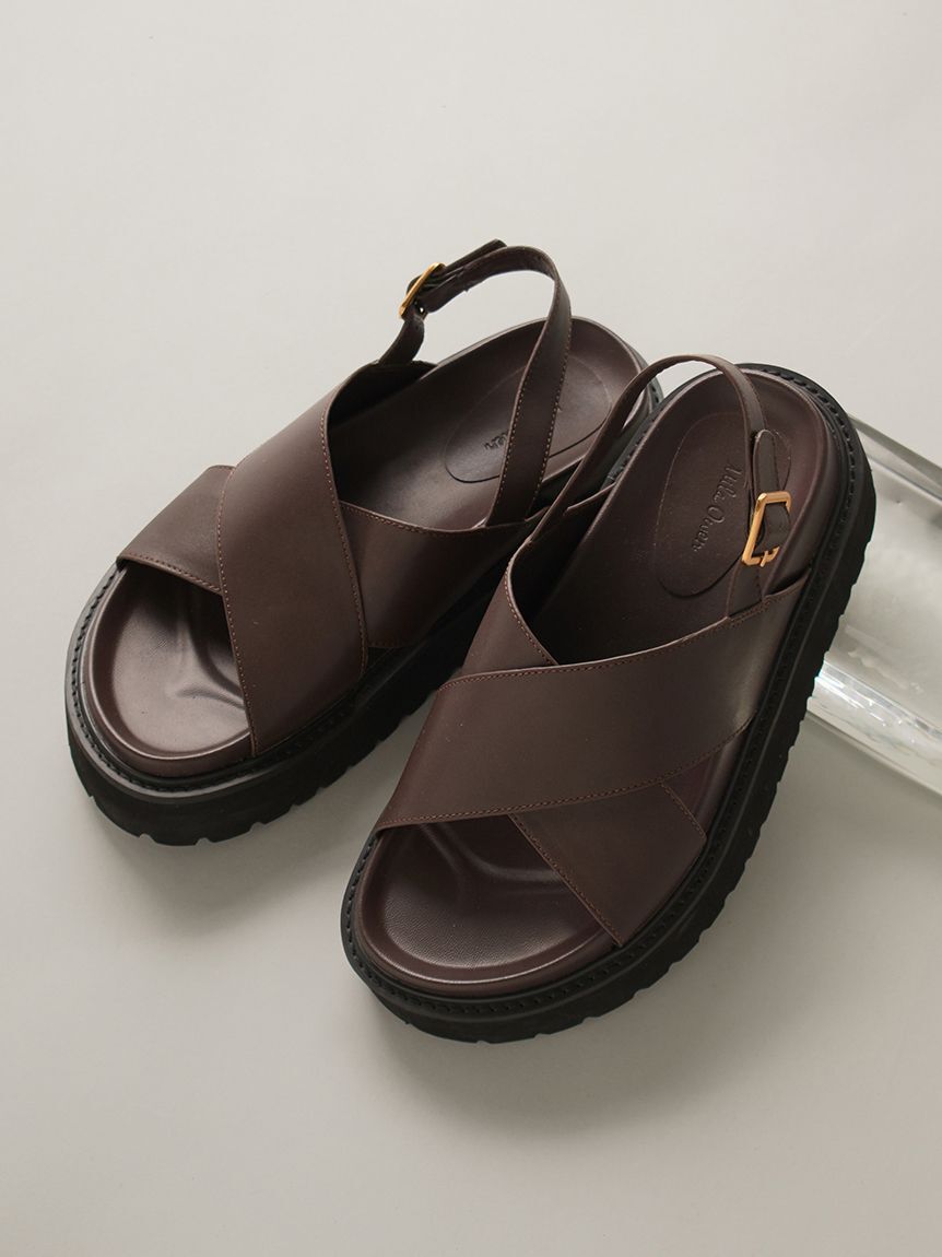 Mila Owen「プラットフォームクロスサンダル」|サンダル|DBRW