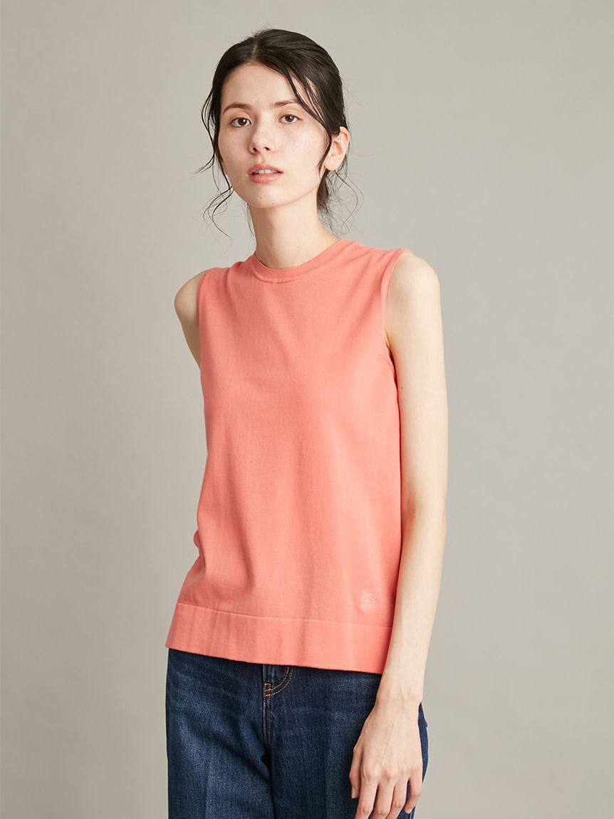 Mila Owen「【ウォッシャブル】アンサンブルギザコットンノースリニット」|タンクトップ|