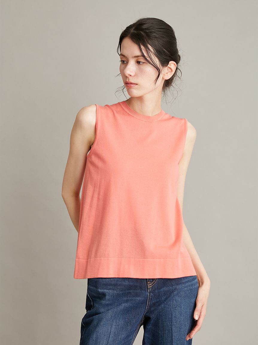 Mila Owen「【ウォッシャブル】アンサンブルギザコットンノースリニット」|タンクトップ|ORG