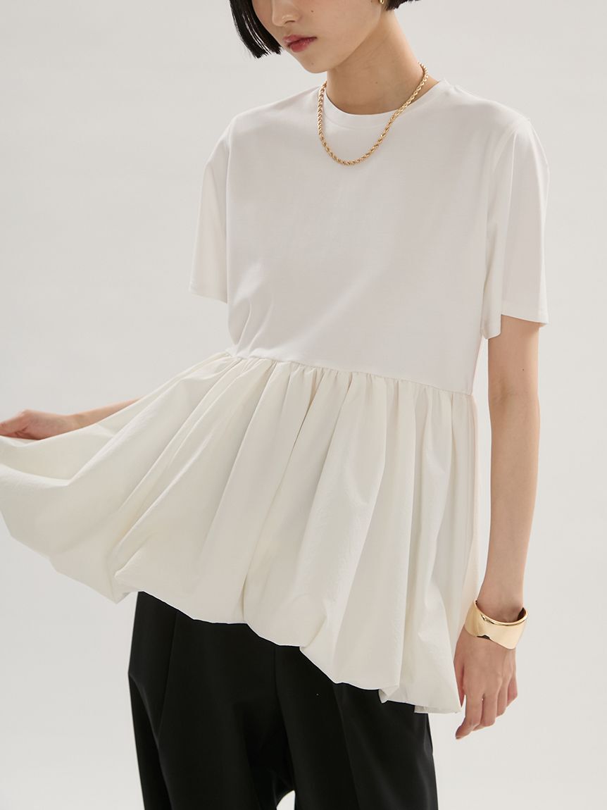 emmi atelier「ドッキングバルーンカットソー/UVカット/接触冷感」|Tシャツ・カットソー|OWHT