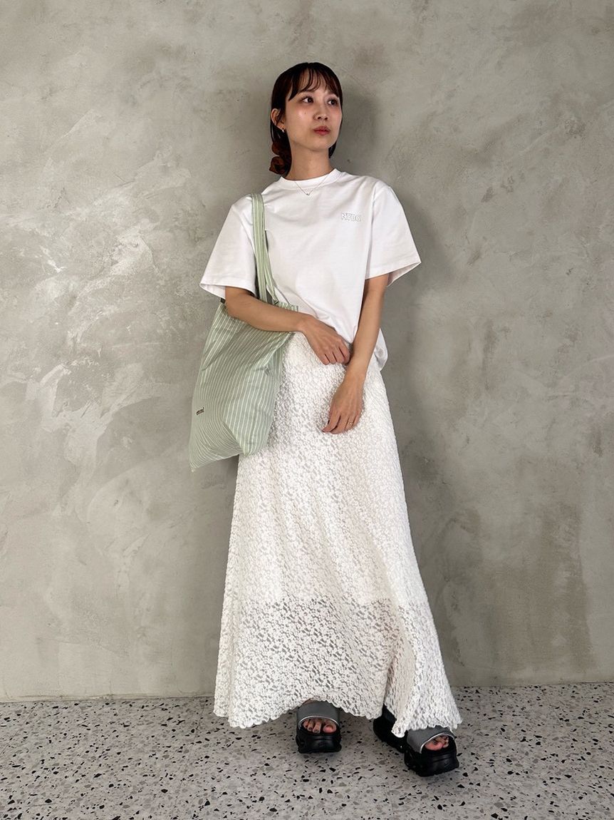 emmi atelier「ナロースカート/ハンドウォッシャブル」|スカート|WHT