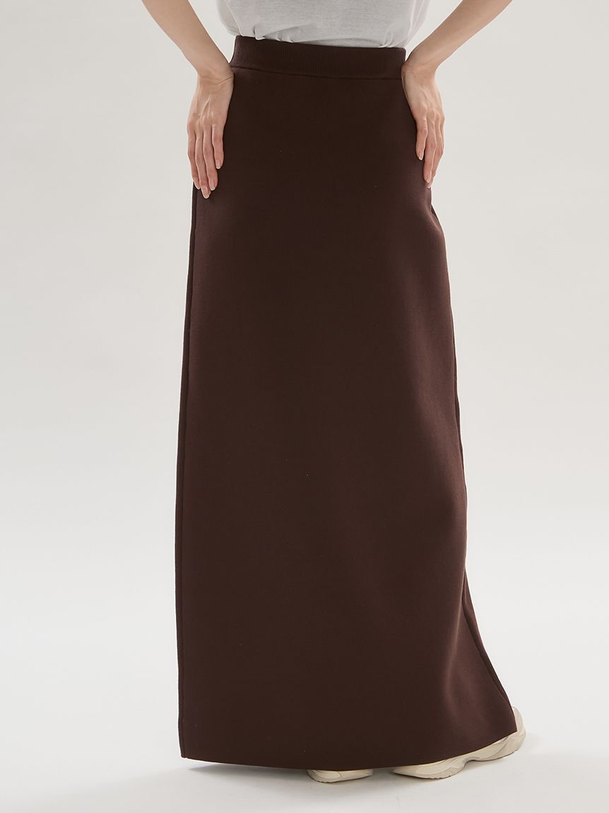 emmi atelier「Iラインニットスカート【セットアップ対応】/ウォッシャブル/UVカット/接触冷感」|スカート|