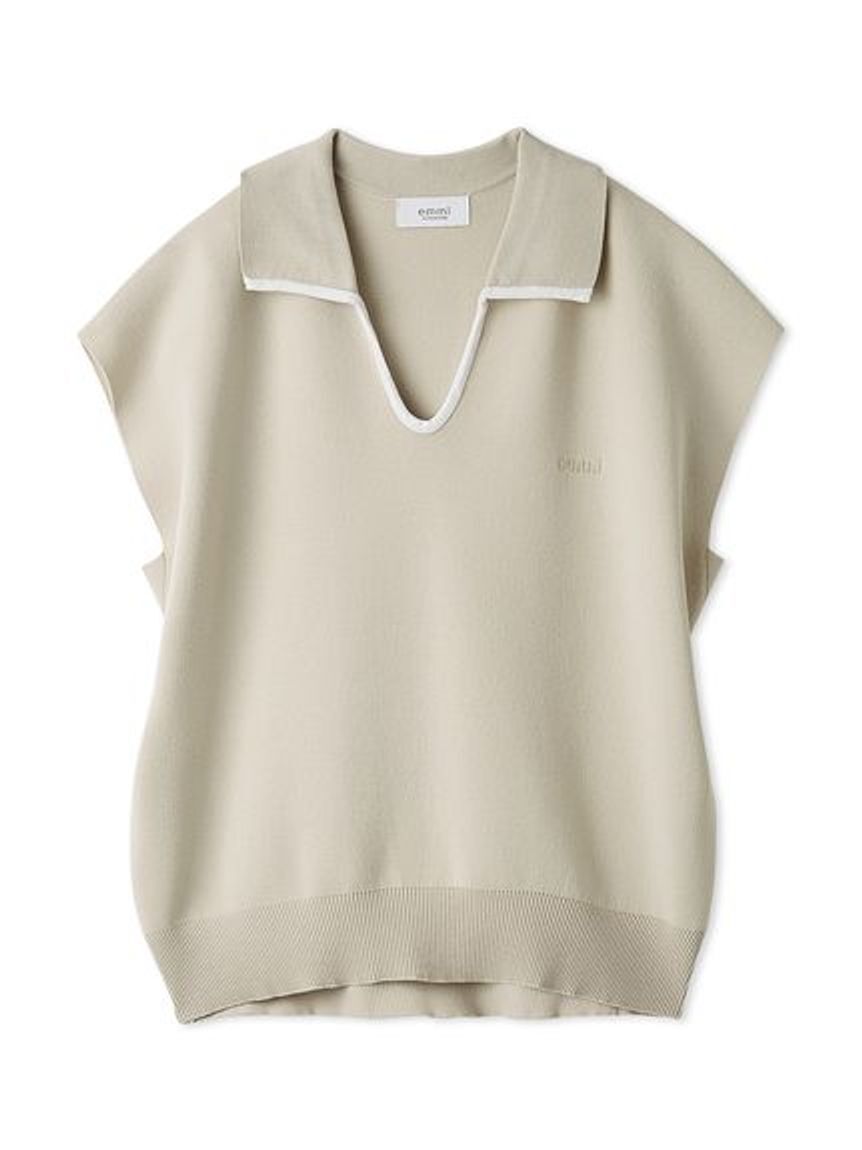 emmi atelier「エフォートレスポロニット【セットアップ対応】/ウォッシャブル/UVカット/接触冷感」|ニット・セーター|LBEG