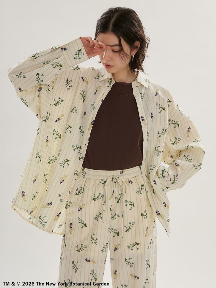 emmi atelier「【emmi&times;NYBG】ストライプリラックスシャツ【セットアップ対応】/ウォッシャブル」|シャツ・ブラウス|