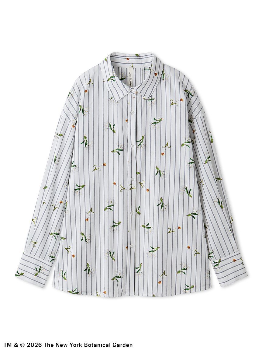 emmi atelier「【emmi&times;NYBG】ストライプリラックスシャツ【セットアップ対応】/ウォッシャブル」|シャツ・ブラウス|