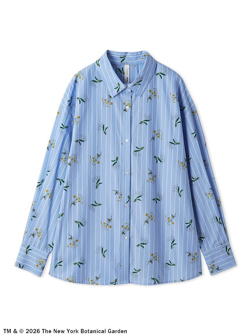 emmi atelier「【emmi&times;NYBG】ストライプリラックスシャツ【セットアップ対応】/ウォッシャブル」|シャツ・ブラウス|