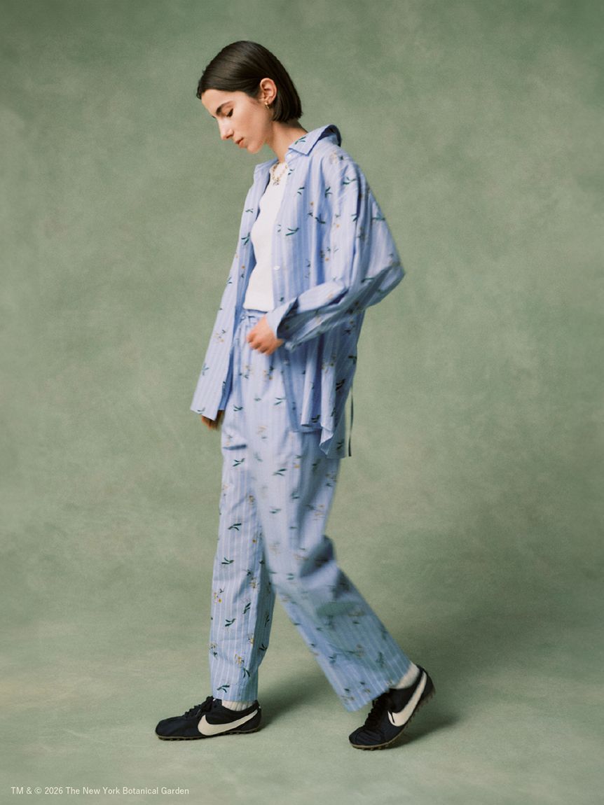 emmi atelier「【emmi&times;NYBG】ストライプリラックスシャツ【セットアップ対応】/ウォッシャブル」|シャツ・ブラウス|