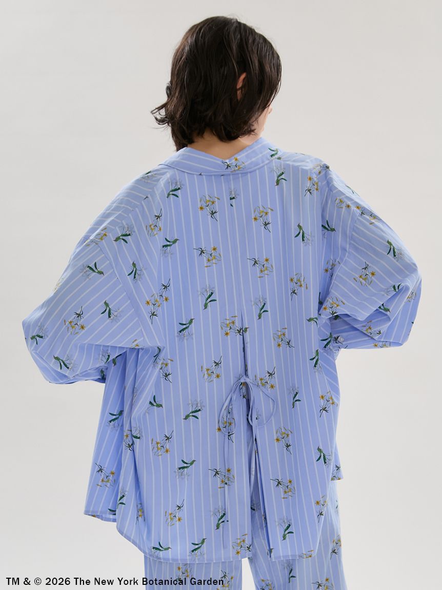 emmi atelier「【emmi&times;NYBG】ストライプリラックスシャツ【セットアップ対応】/ウォッシャブル」|シャツ・ブラウス|