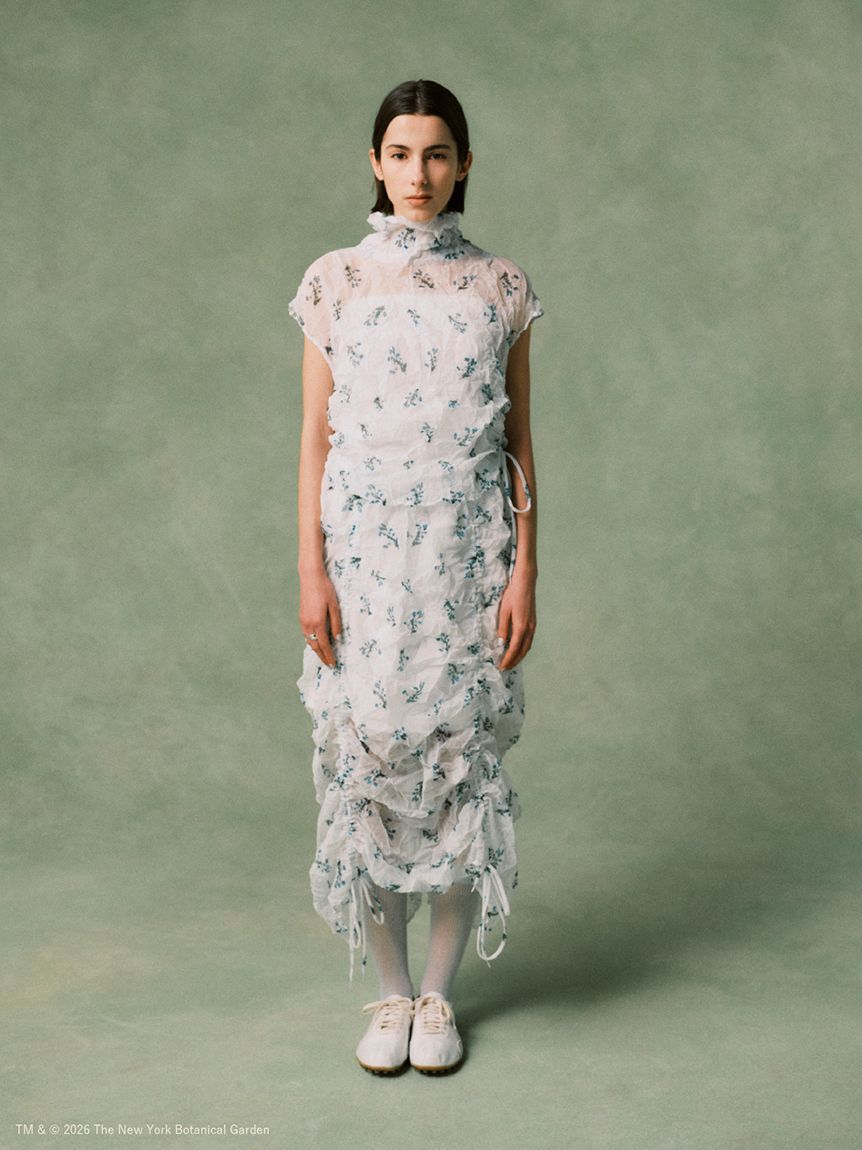 emmi atelier「【emmi&times;NYBG】フラワーワッシャースカート【セットアップ対応】/ハンドウォッシャブル」|スカート|