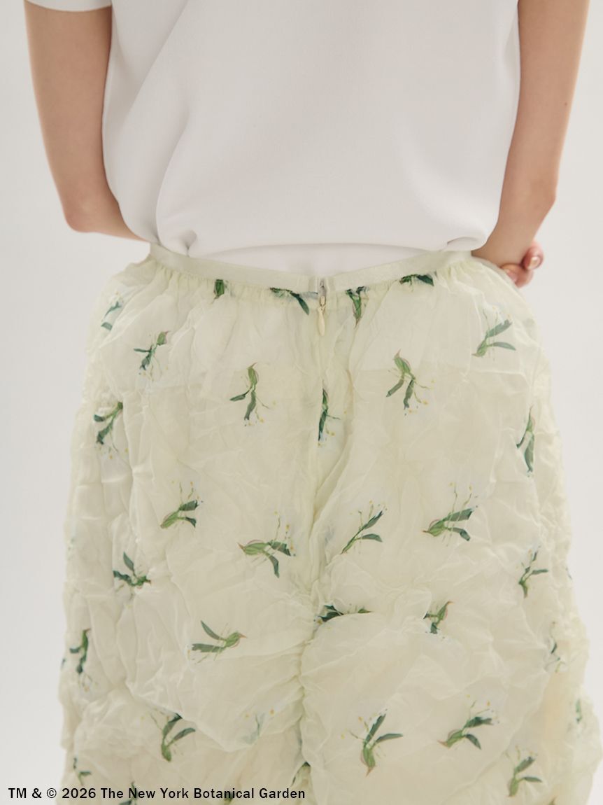 emmi atelier「【emmi&times;NYBG】フラワーワッシャースカート【セットアップ対応】/ハンドウォッシャブル」|スカート|