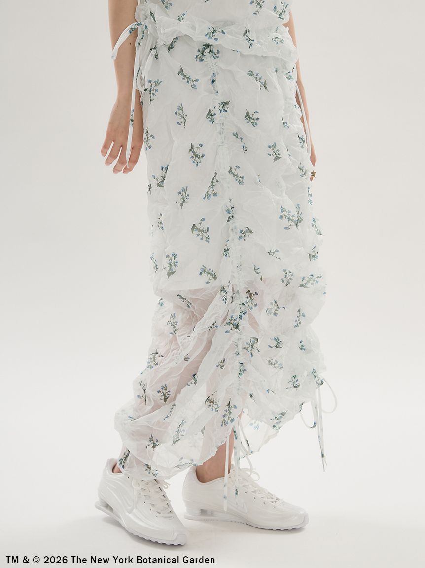 emmi atelier「【emmi&times;NYBG】フラワーワッシャースカート【セットアップ対応】/ハンドウォッシャブル」|スカート|