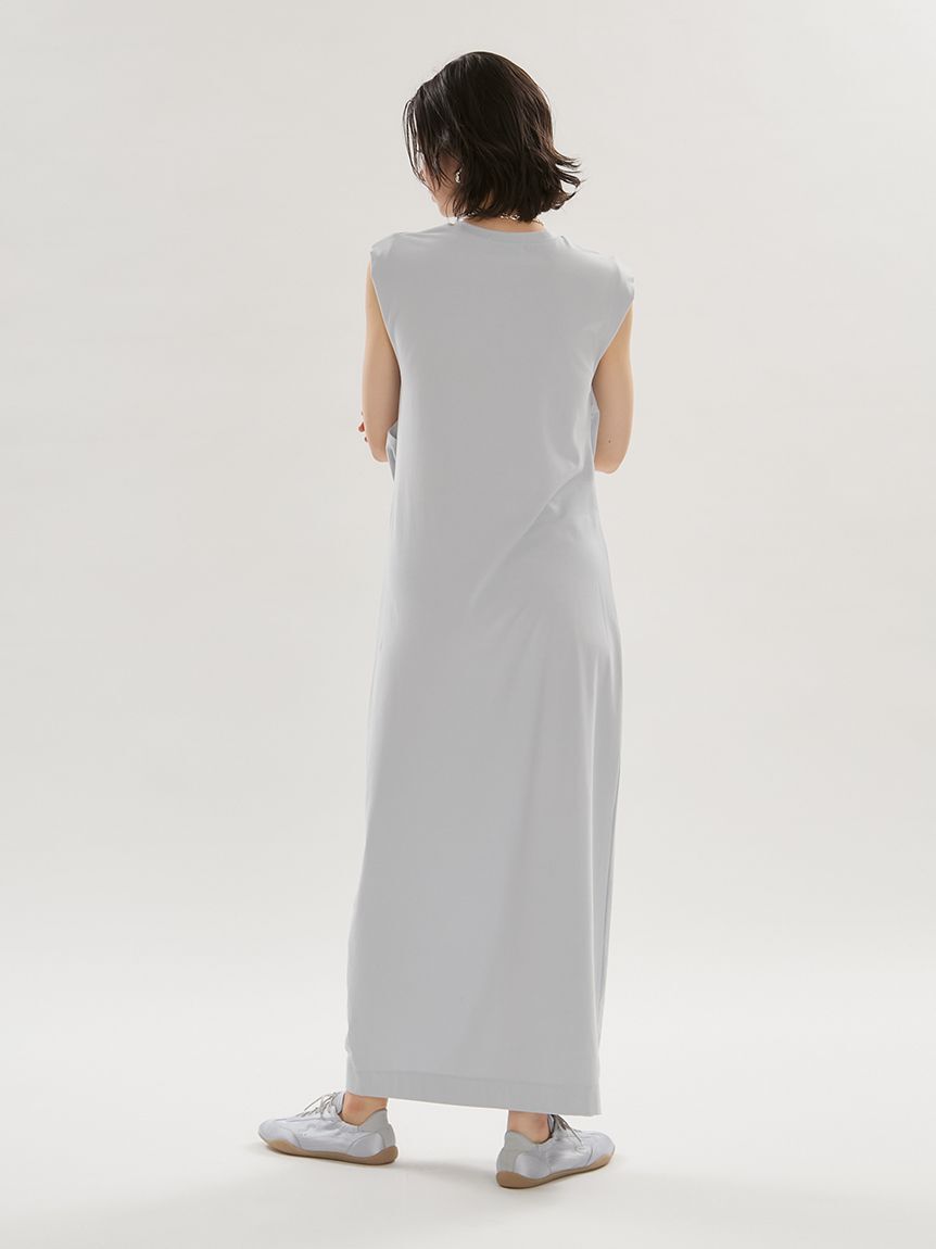 emmi atelier「【ICEDFABRIC＋(R)】ドレープカットソーワンピース/接触冷感」|ワンピース|