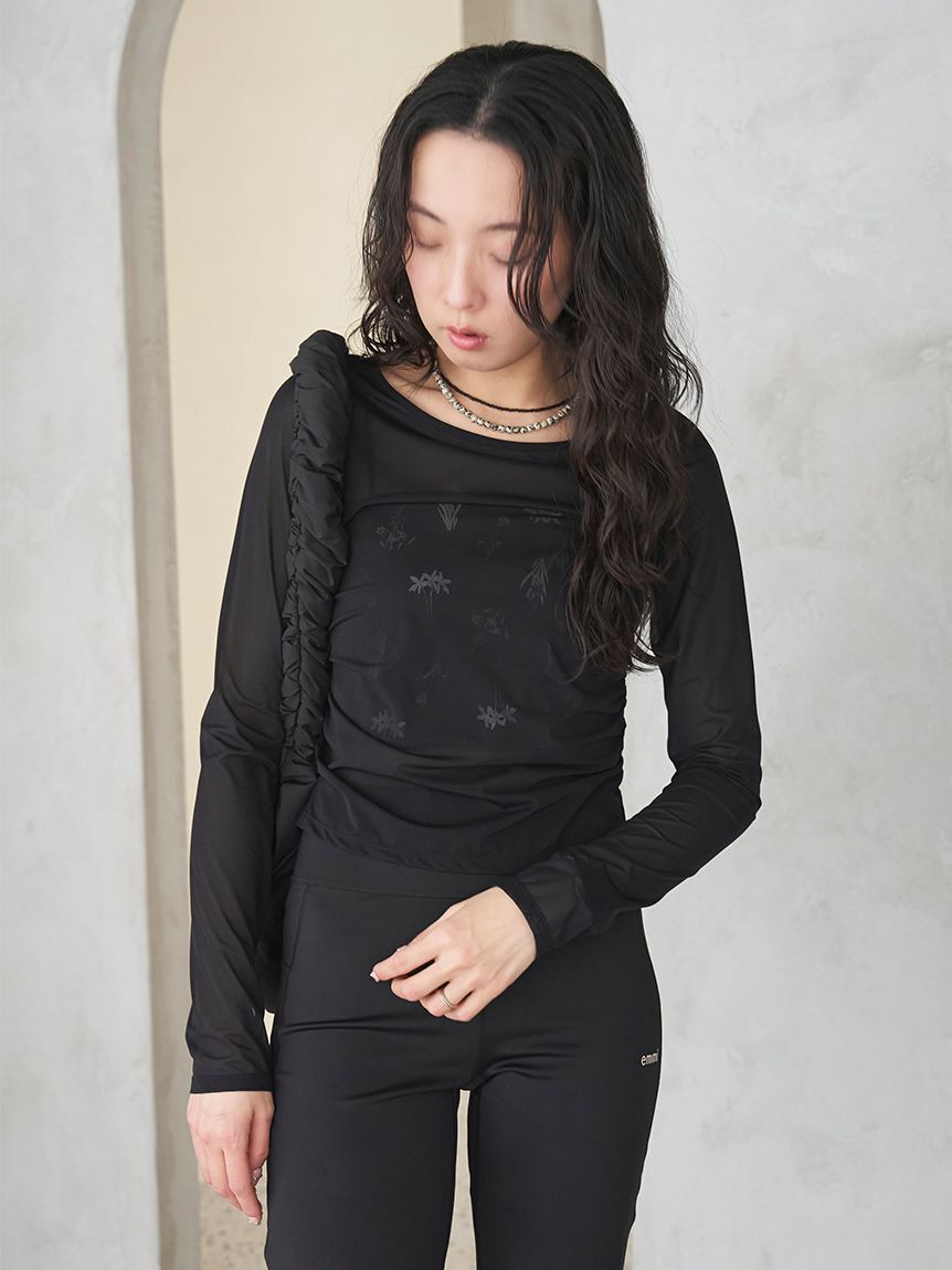 emmi atelier「パワーメッシュアクティブカットソー」|Tシャツ・カットソー|