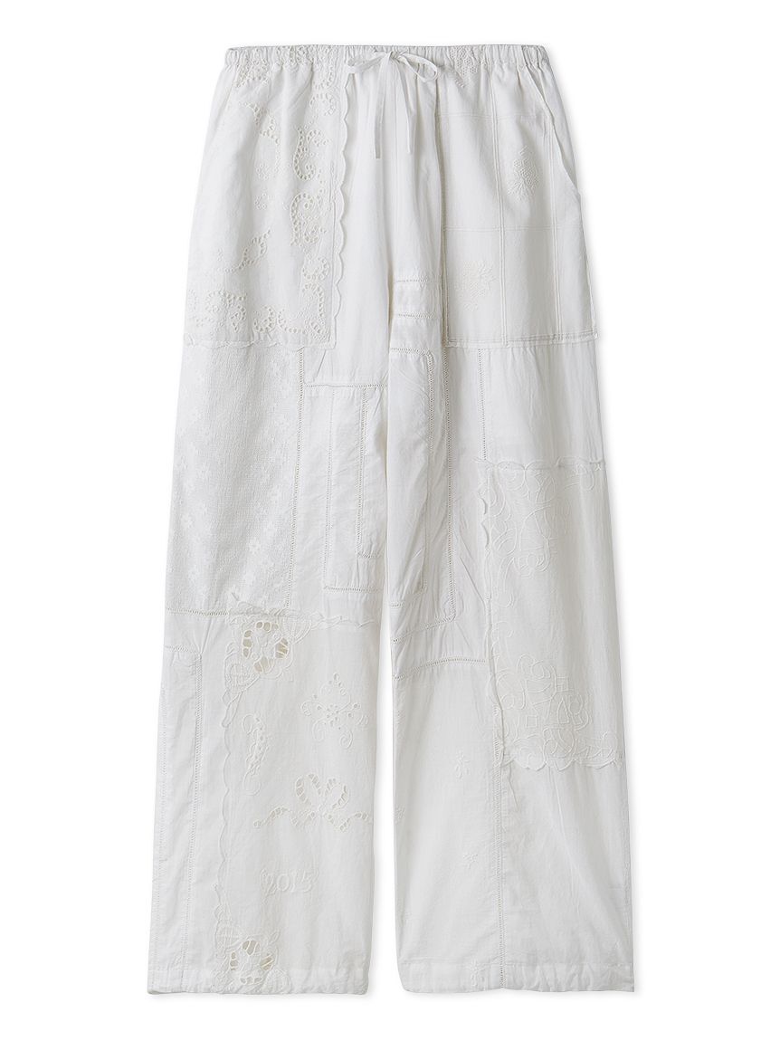 emmi atelier「コットンパッチワークイージーパンツ」|チノ|