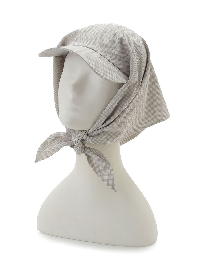 emmi atelier「スカーフ付きキャップ」|キャップ・キャスケット|