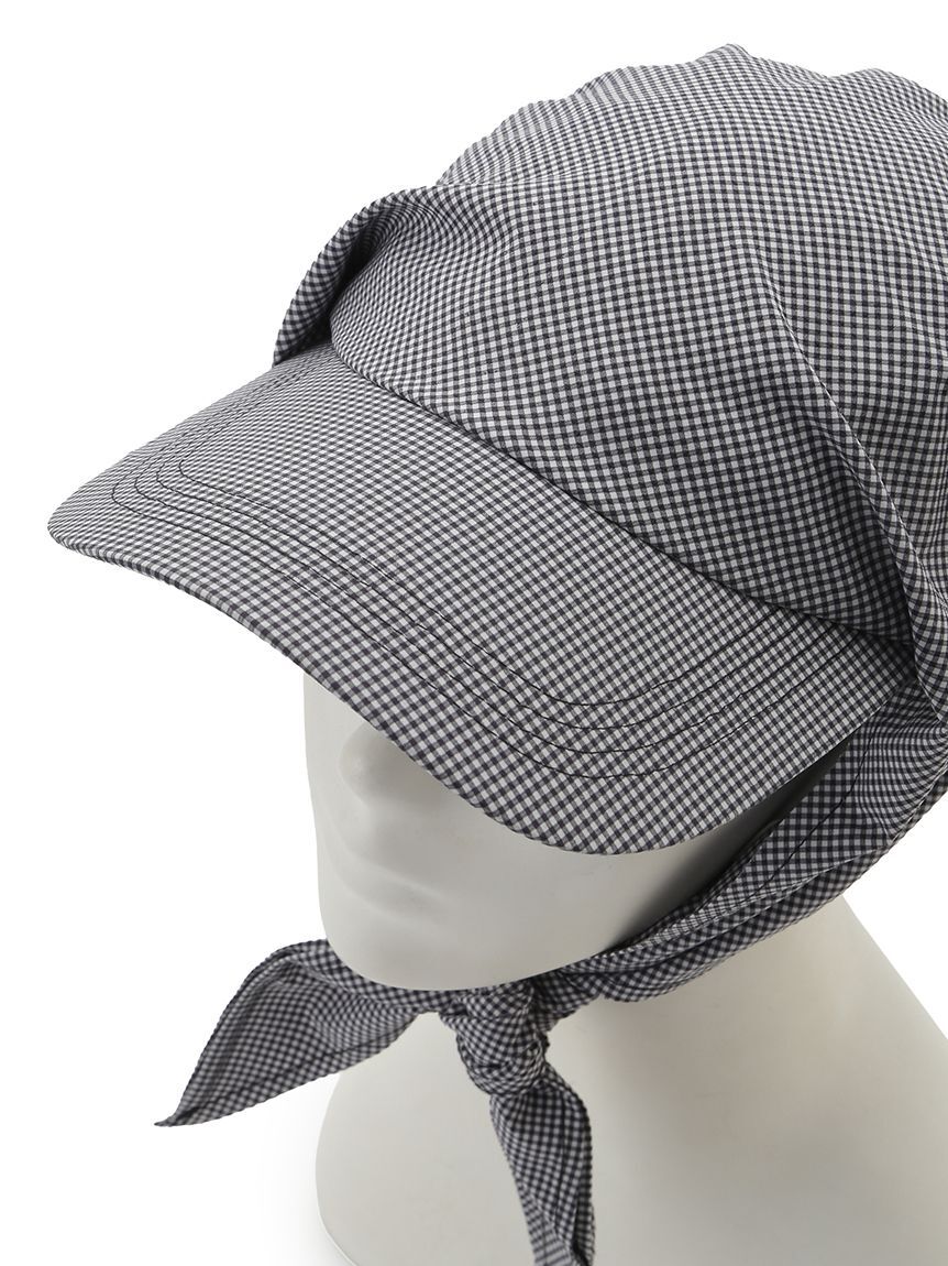 emmi atelier「スカーフ付きキャップ」|キャップ・キャスケット|