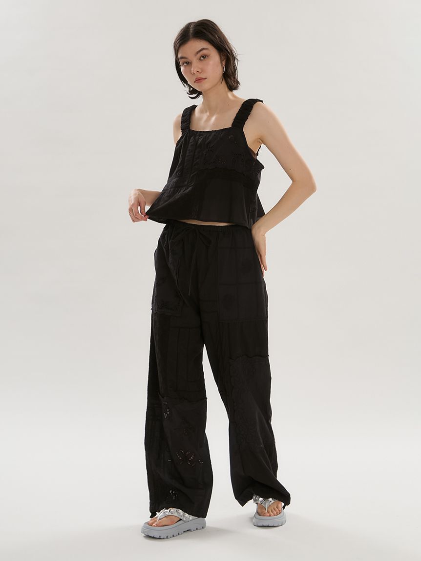 emmi atelier「コットンパッチワークビスチェ」|ベスト・ジレ|