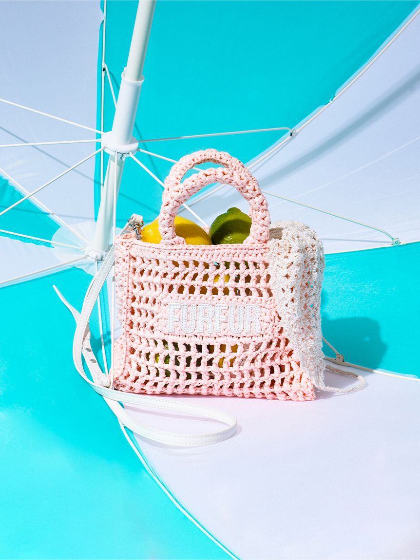 FURFUR「【限定カラー】ラフィアロゴトートバッグ」|トートバッグ|