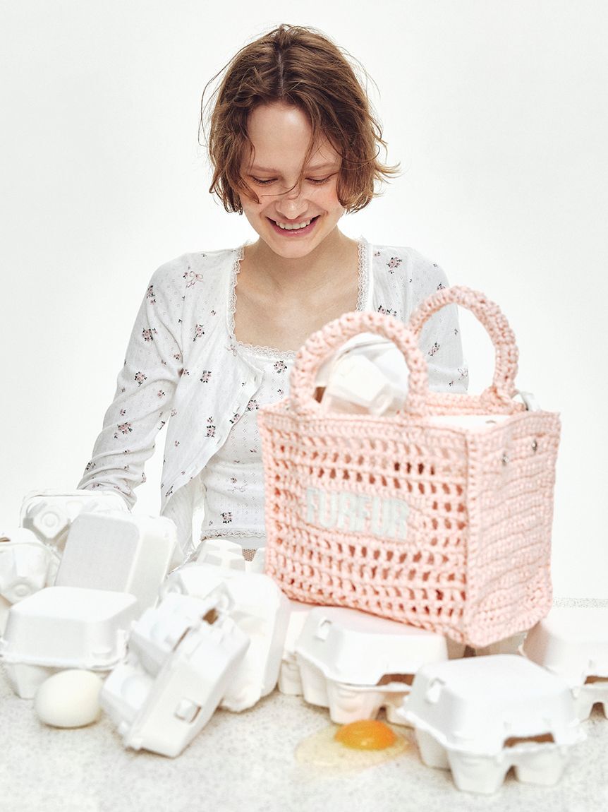 FURFUR「【限定カラー】ラフィアロゴトートバッグ」|トートバッグ|