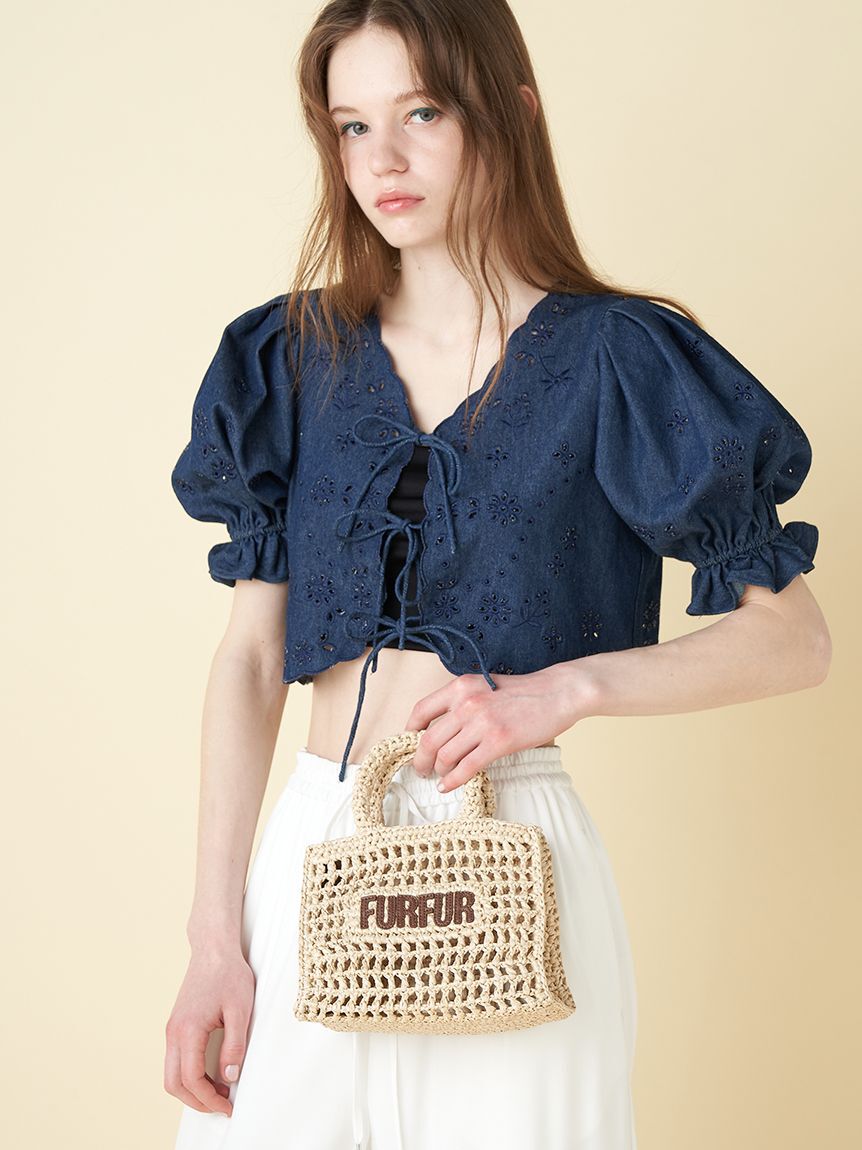 FURFUR「【限定カラー】ラフィアロゴトートバッグ」|トートバッグ|