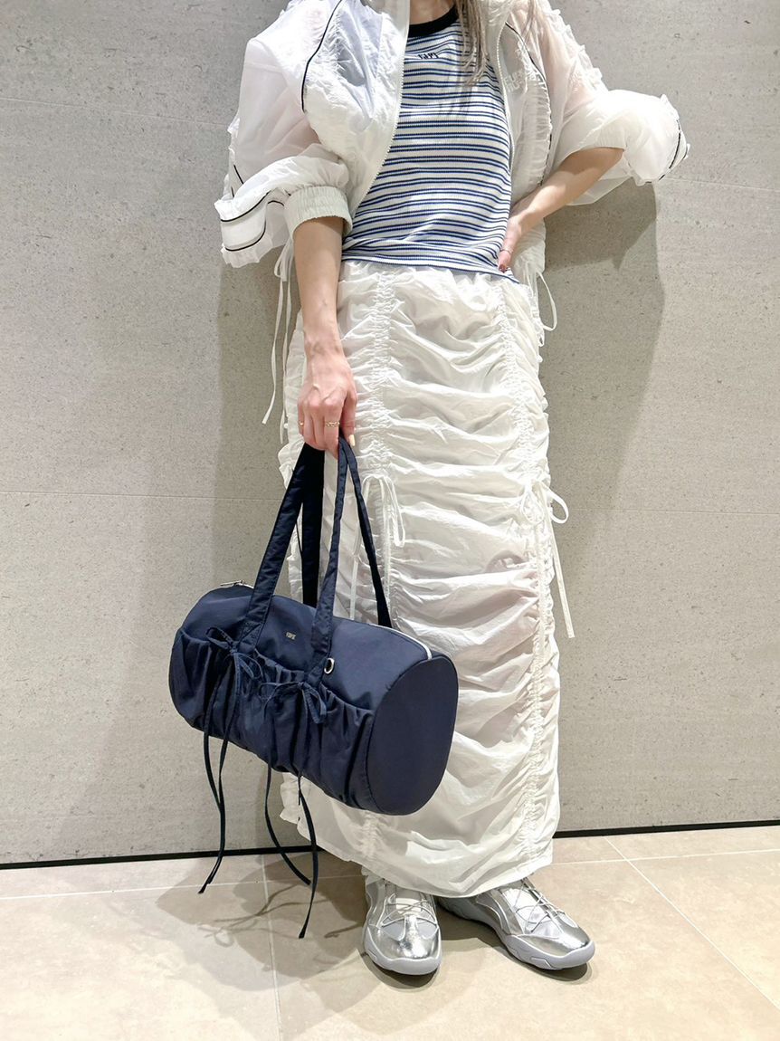 FURFUR「【WEB限定カラー】リボンドラムバッグ」|ショルダー・メッセンジャー|