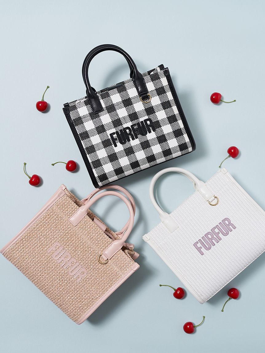 FURFUR「【限定カラー】ラフィアロゴトートバッグ」|トートバッグ|