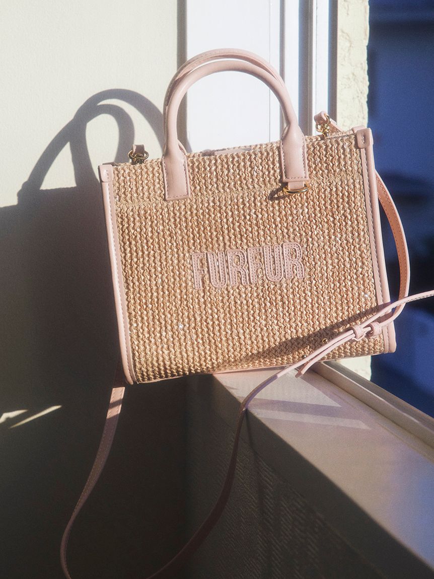 FURFUR「【限定カラー】ラフィアロゴトートバッグ」|トートバッグ|