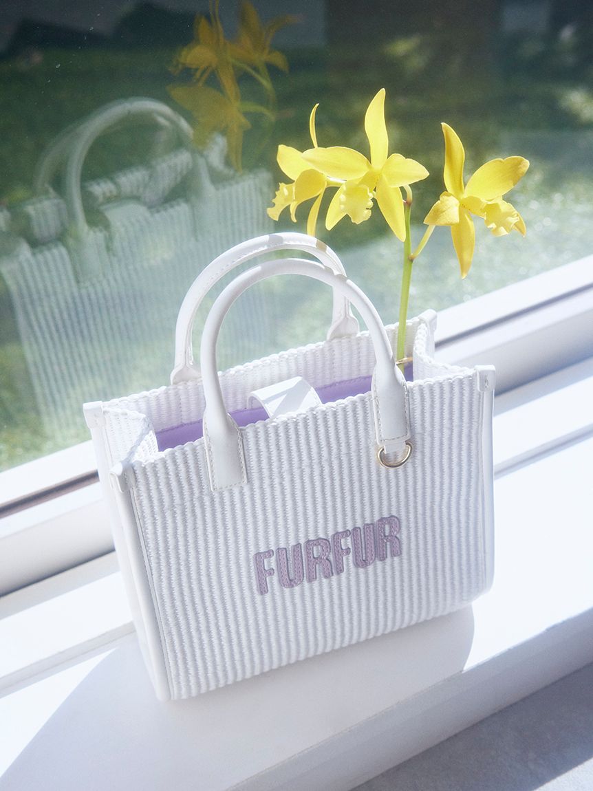 FURFUR「【限定カラー】ラフィアロゴトートバッグ」|トートバッグ|