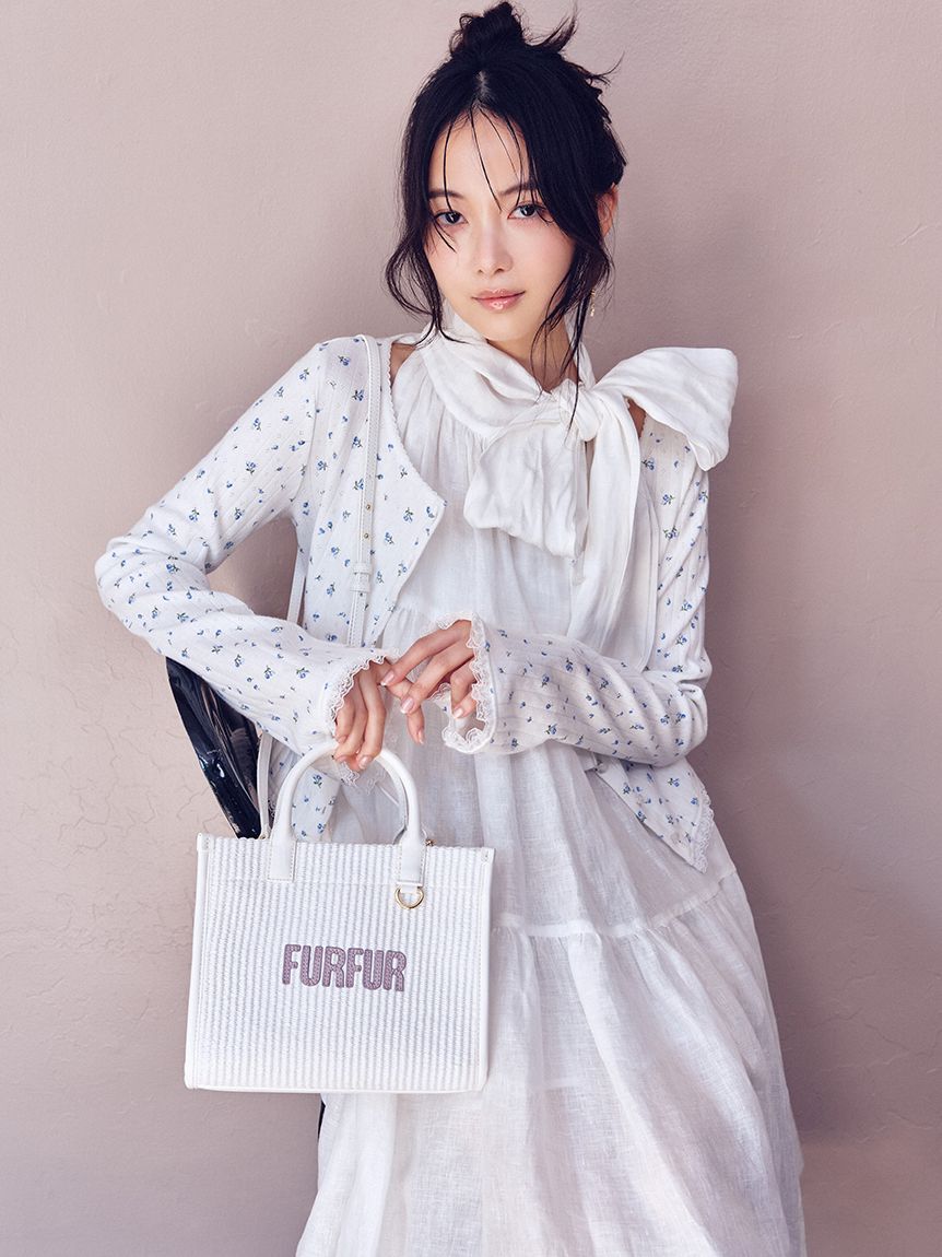 FURFUR「【限定カラー】ラフィアロゴトートバッグ」|トートバッグ|