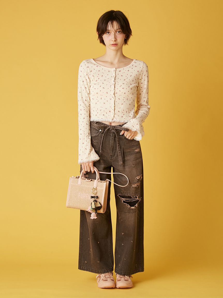 FURFUR「【限定カラー】ラフィアロゴトートバッグ」|トートバッグ|