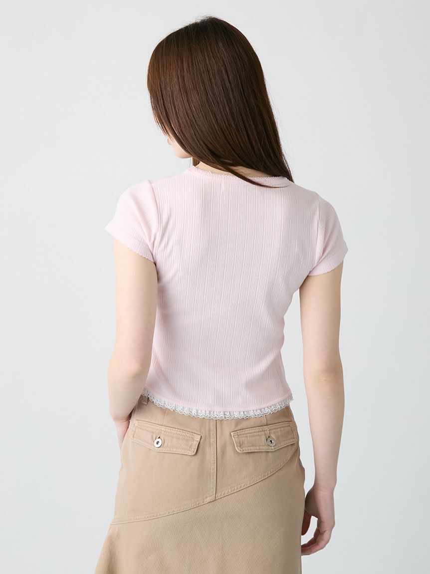 FURFUR「フリルヘムコンパクトTシャツ」|Tシャツ・カットソー|