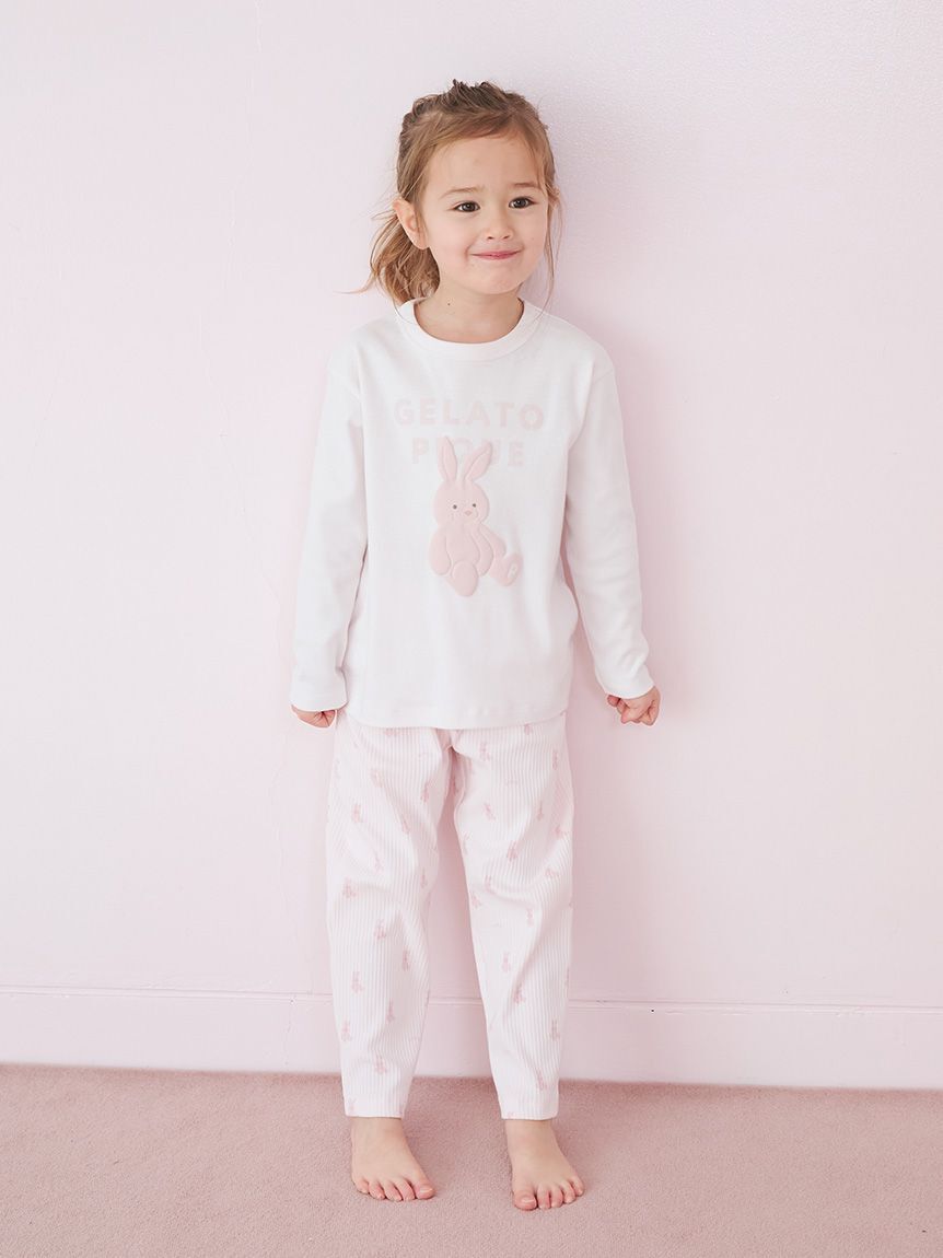 GELATO PIQUE KIDS & BABY「【KIDS】ぬいぐるみ柄ロングパンツ」|ルームウェア|