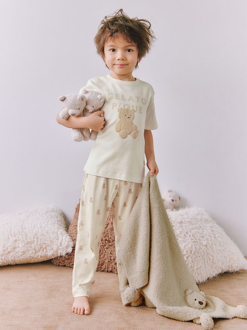 GELATO PIQUE KIDS & BABY「【KIDS】ぬいぐるみ柄ロングパンツ」|ルームウェア|BEG