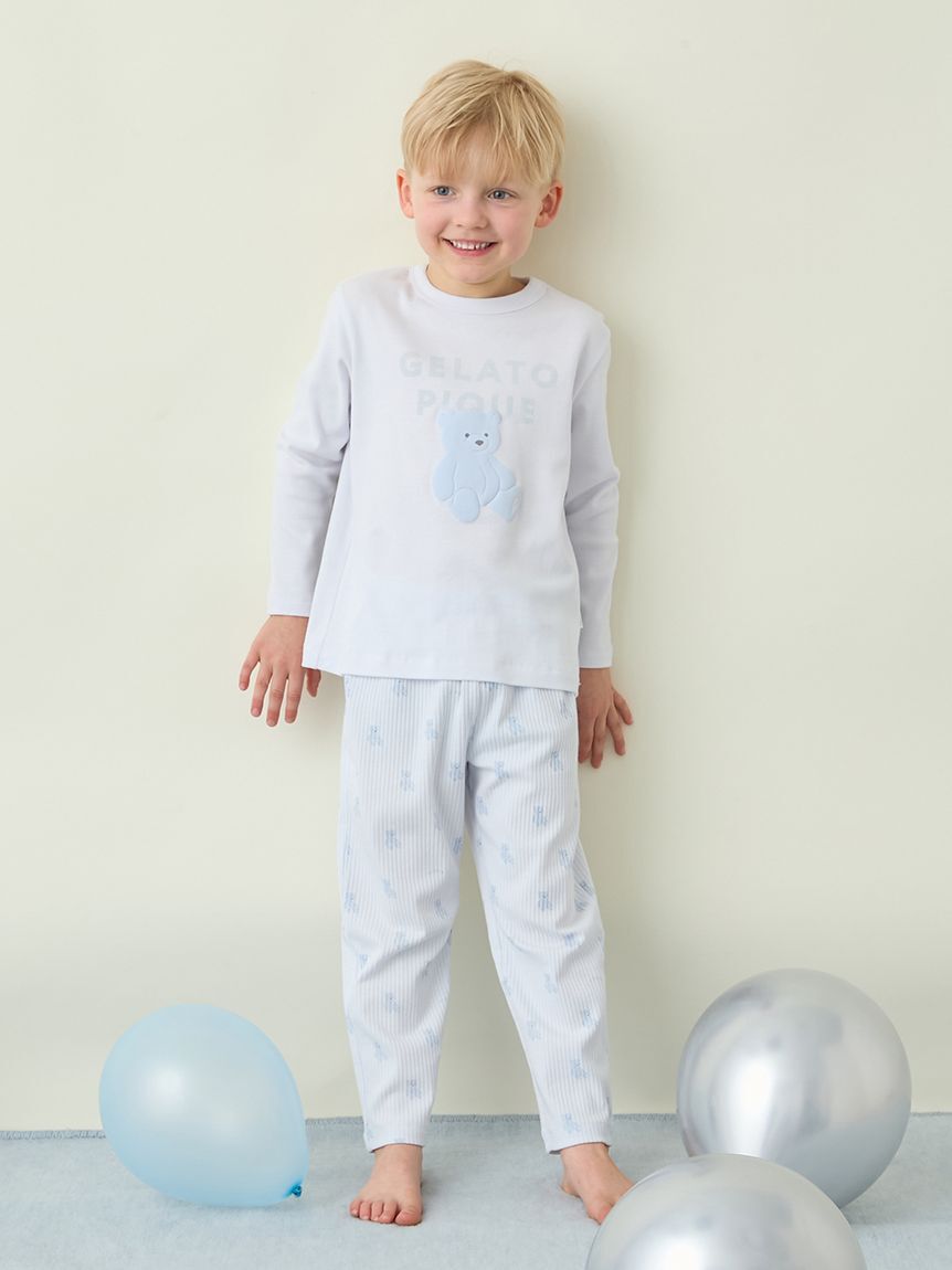 GELATO PIQUE KIDS & BABY「【KIDS】ぬいぐるみ柄ロングパンツ」|ルームウェア|BLU