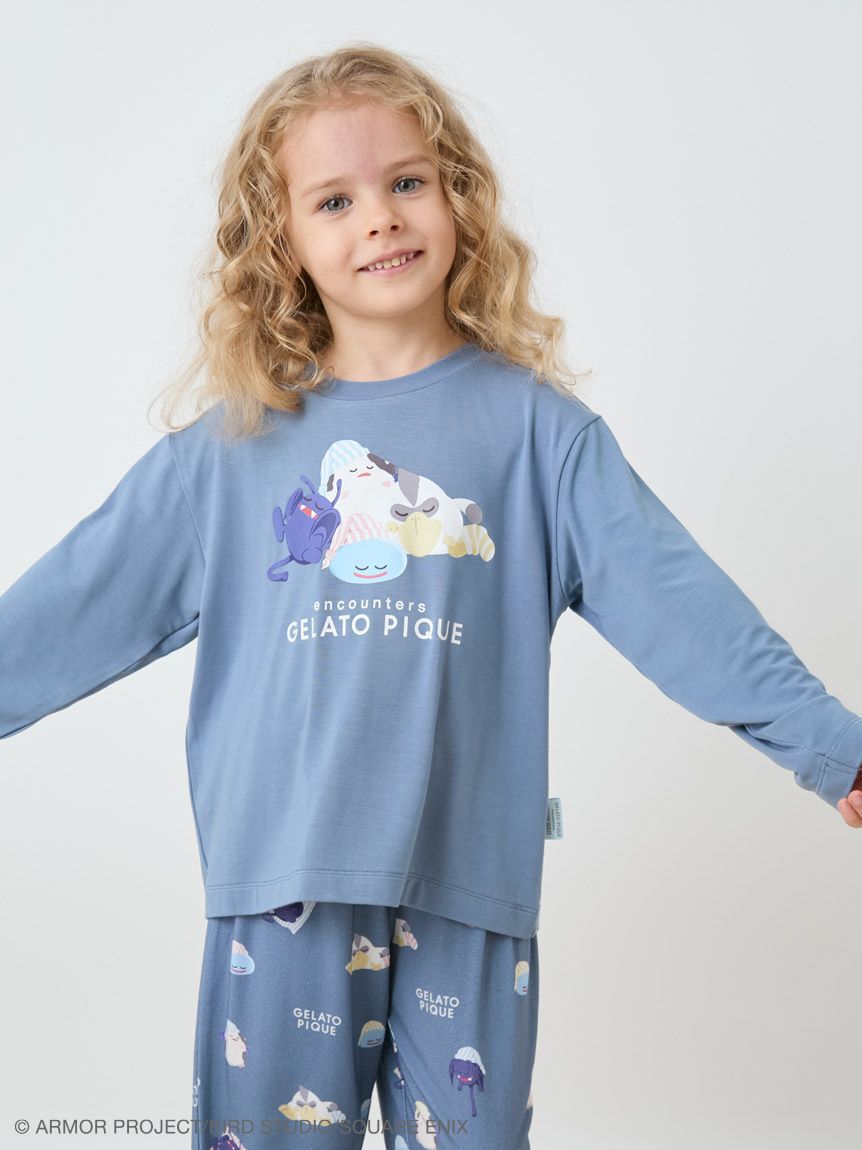 GELATO PIQUE KIDS & BABY「【ドラゴンクエスト】【キッズ】スリーピングモンスターワンポイントロンT」|ルームウェア|