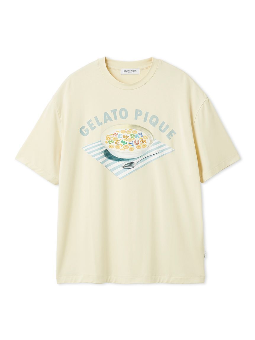 GELATO PIQUE HOMME「【HOMME】シリアルワンポイントロゴTシャツ」|ルームウェア|CRM