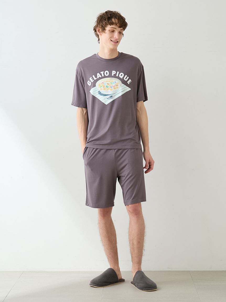 GELATO PIQUE HOMME「【HOMME】シリアルワンポイントロゴTシャツ」|ルームウェア|