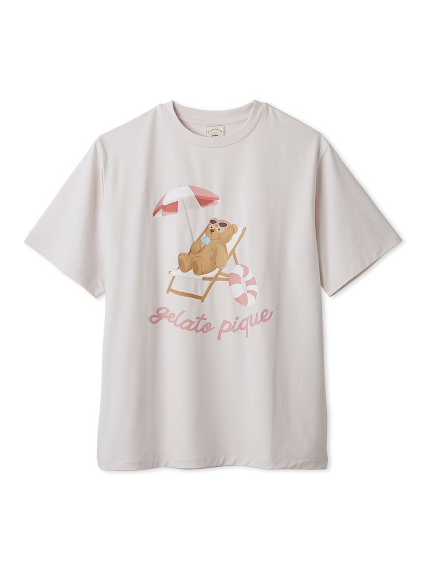gelato pique「【接触冷感】サマーベアワンポイントTシャツ」|ルームウェア|