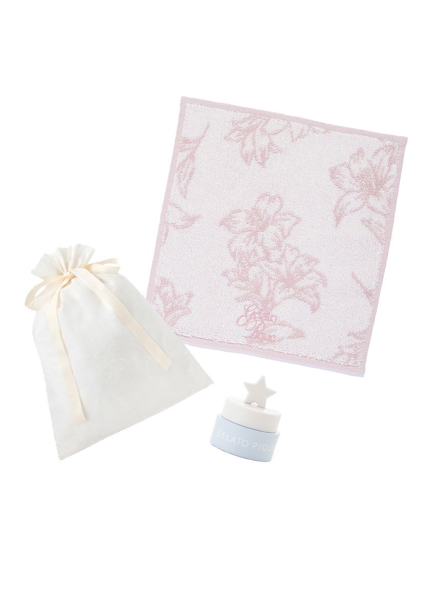 gelato pique「【ラッピング済み】【母の日】フラワーハンドタオル&リップバームSET」|その他|