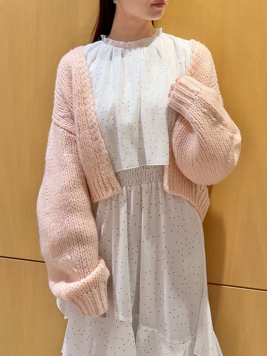 SNIDEL「ブラウスレイヤードフリルワンピース」|ワンピース|