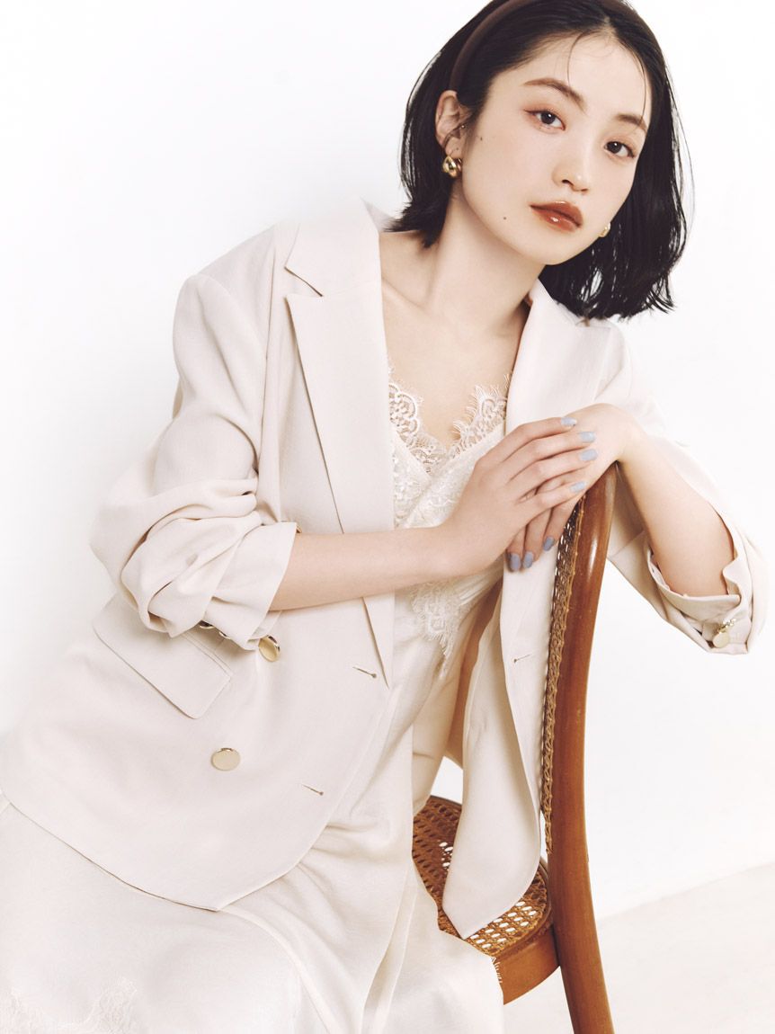 SNIDEL「ドロップフープピアス」|ピアス|