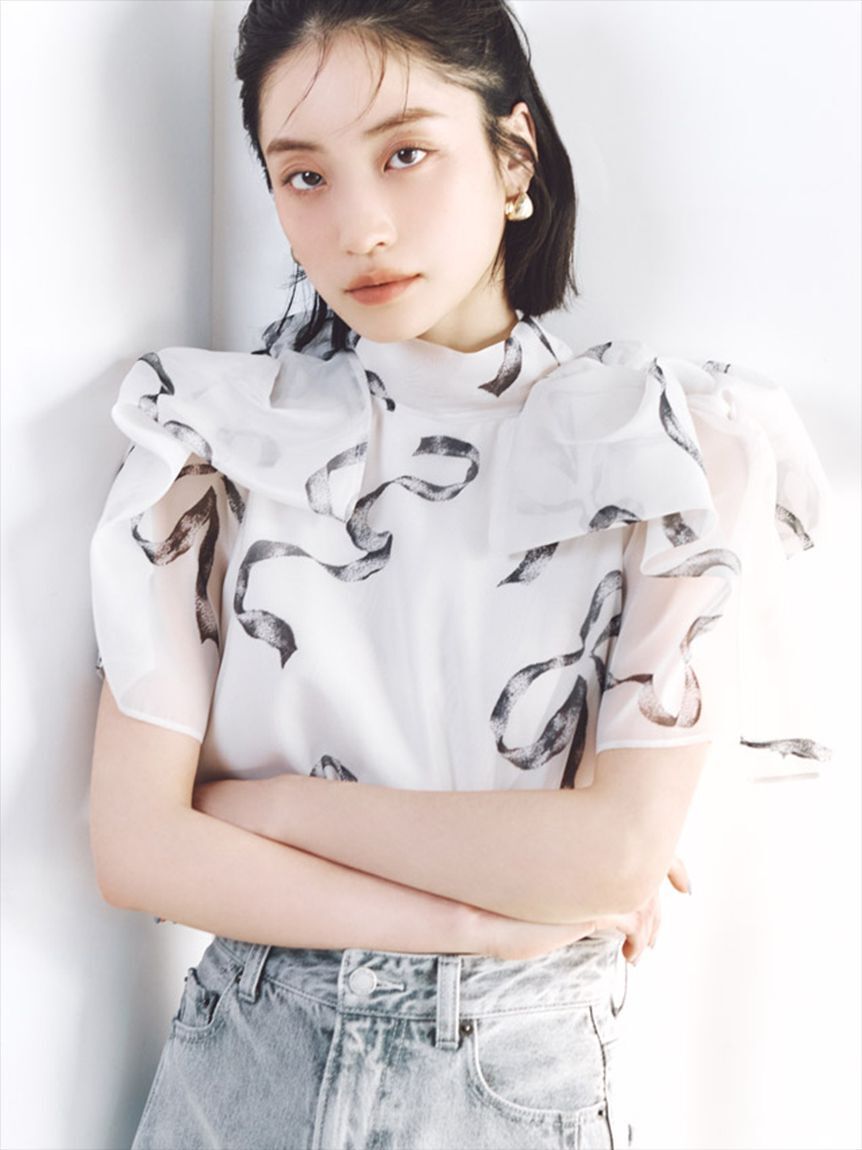 SNIDEL「ドロップフープピアス」|ピアス|