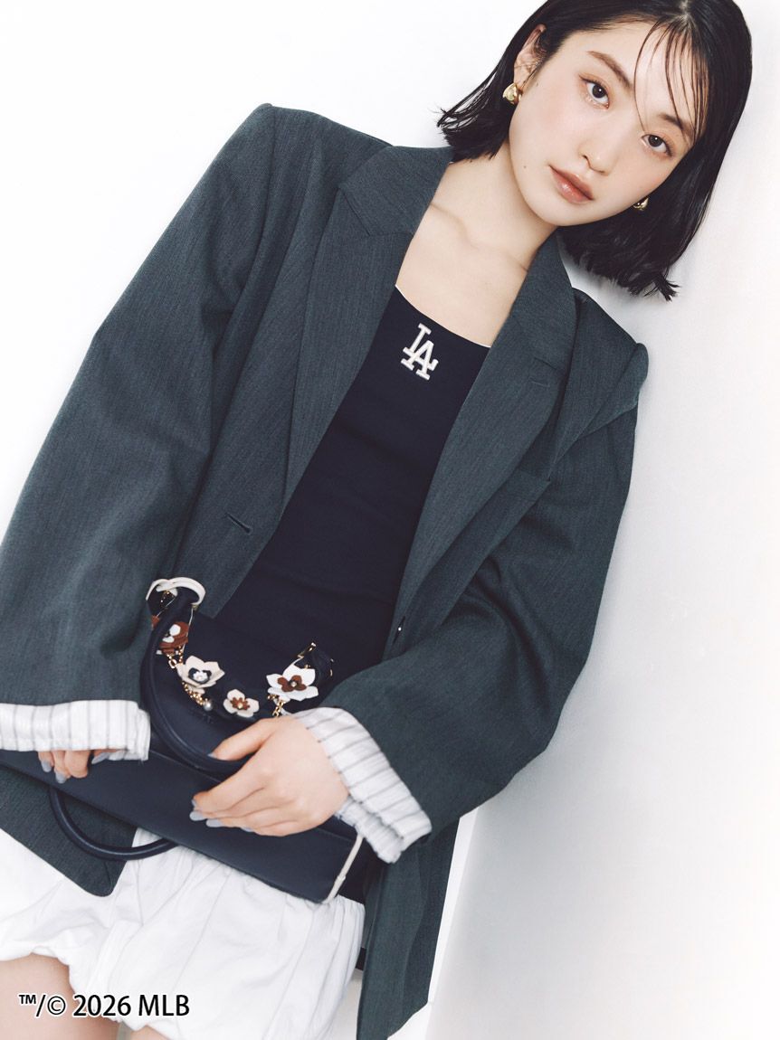 SNIDEL「ドロップフープピアス」|ピアス|