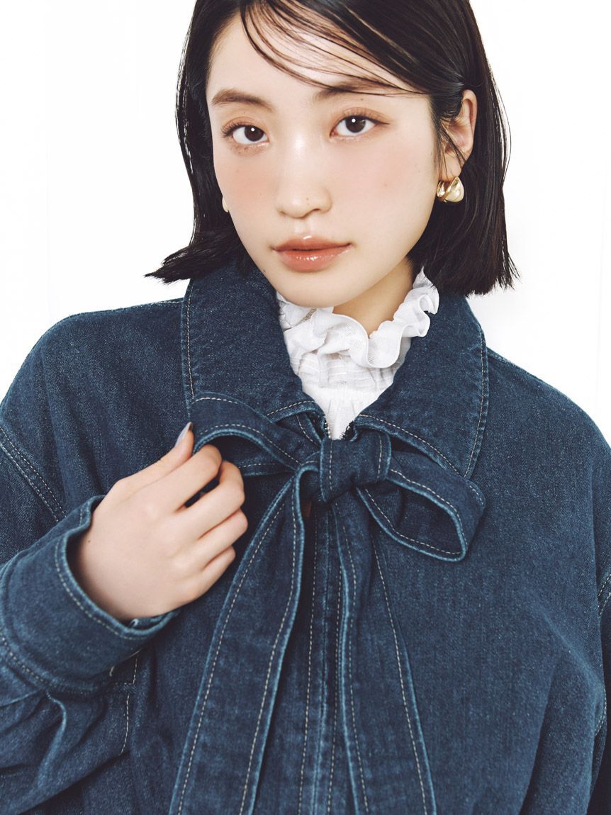 SNIDEL「ドロップフープピアス」|ピアス|