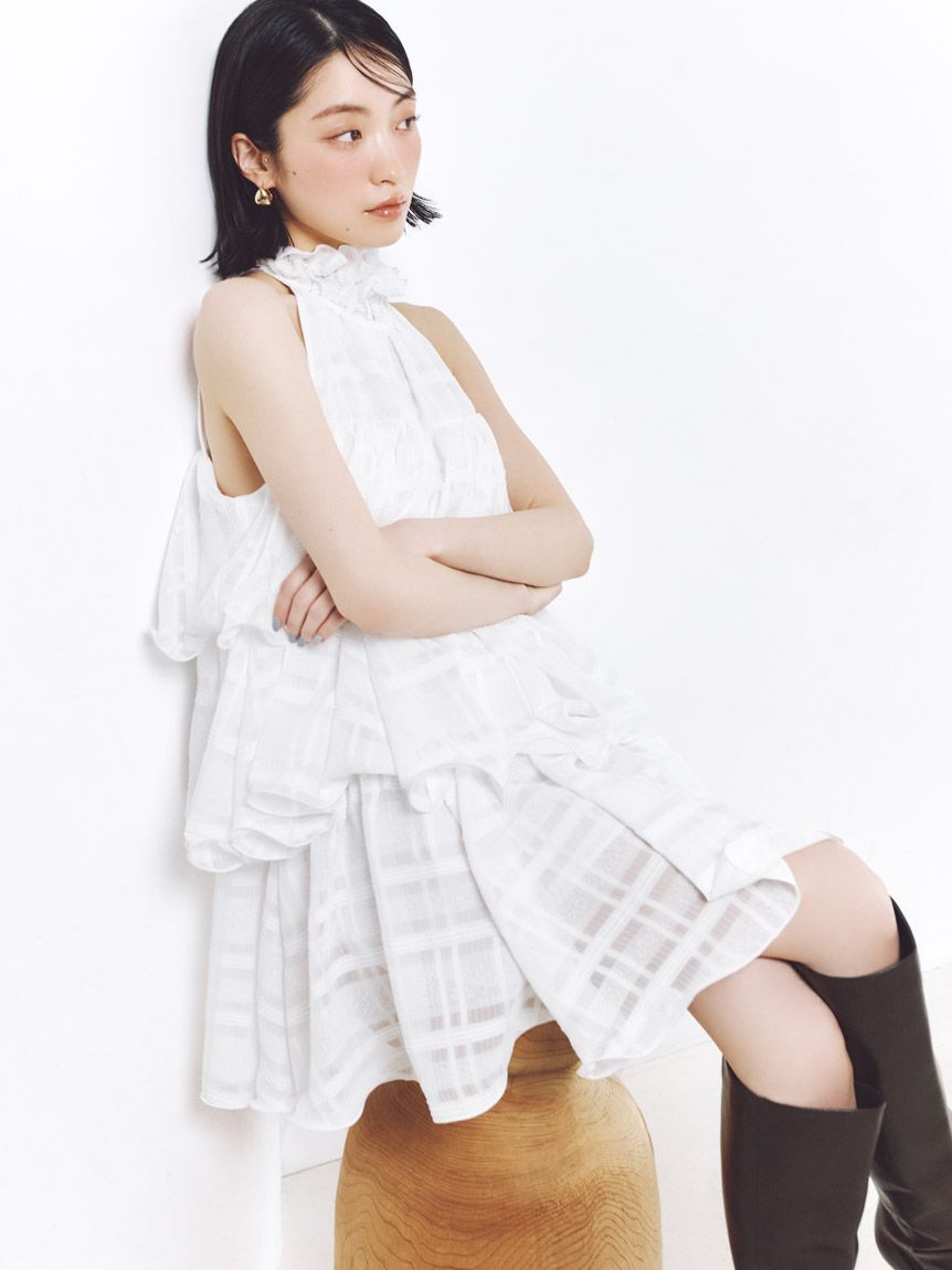 SNIDEL「ドロップフープピアス」|ピアス|